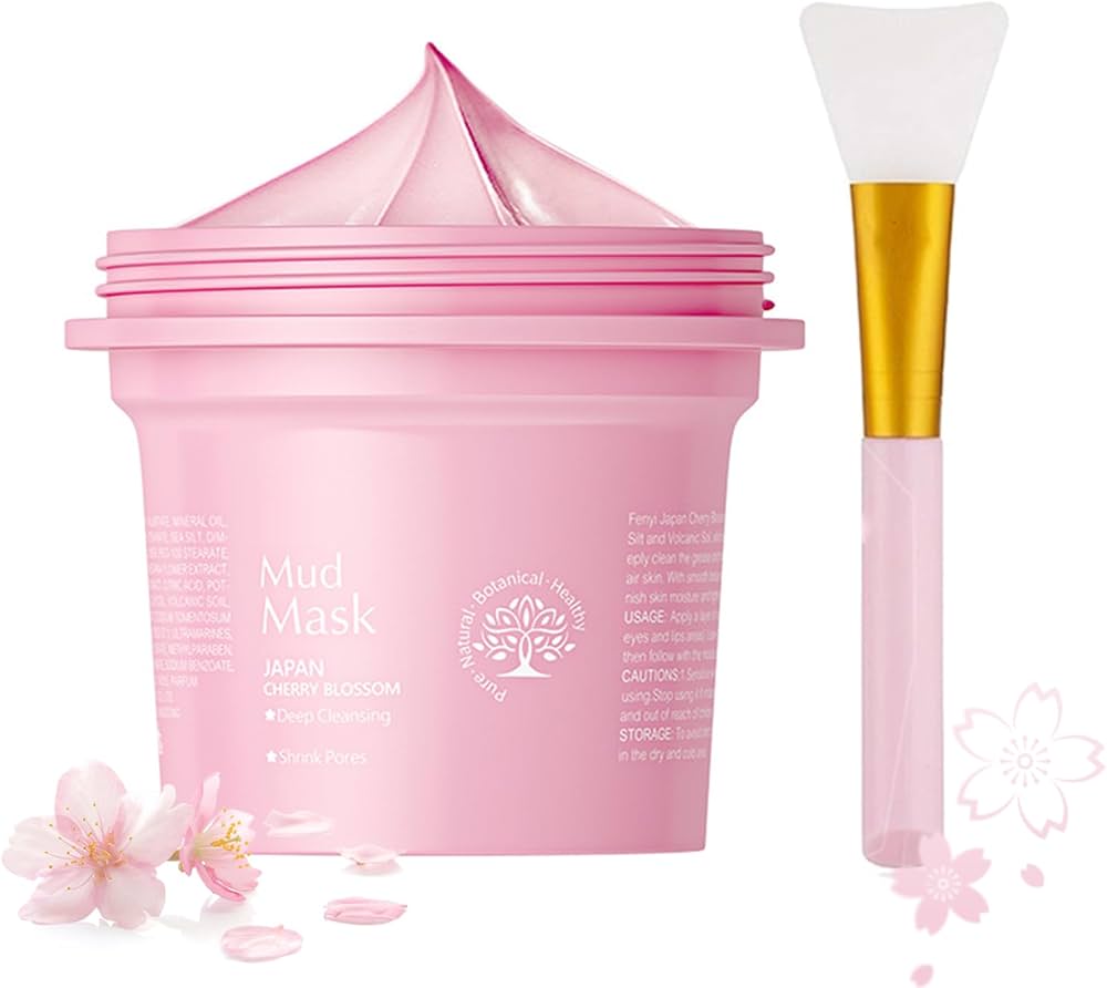Amazon.com : Clay Mask for Face, Cherry Blossom Clay Mask